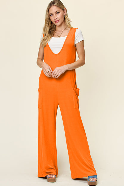 Wide Leg Jumpsuit with Pockets