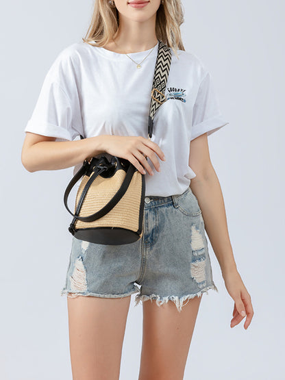 Straw Bucket Bag