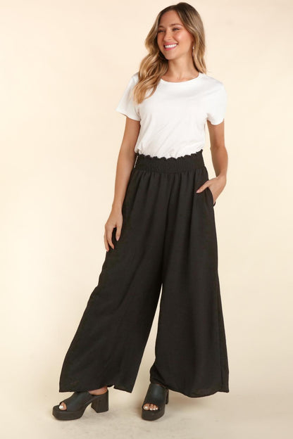 Waist Wide Leg Pants