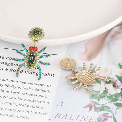 Spider Rhinestone Earrings