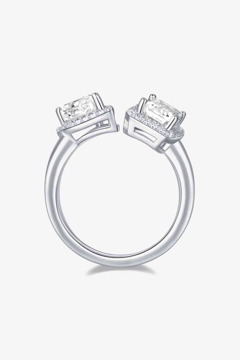 1 Carat Moissanite 925 Sterling Silver Ring