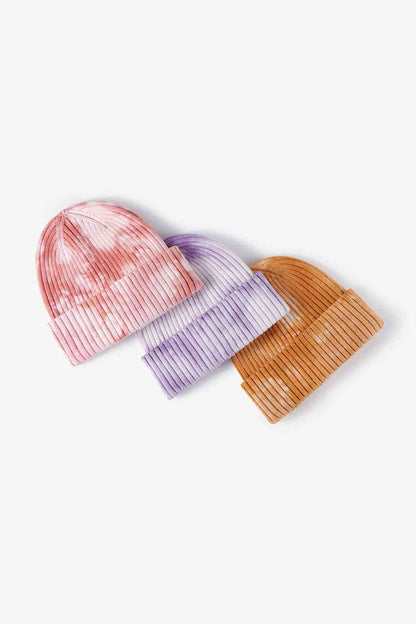 Tie-Dye Ribbed Beanie