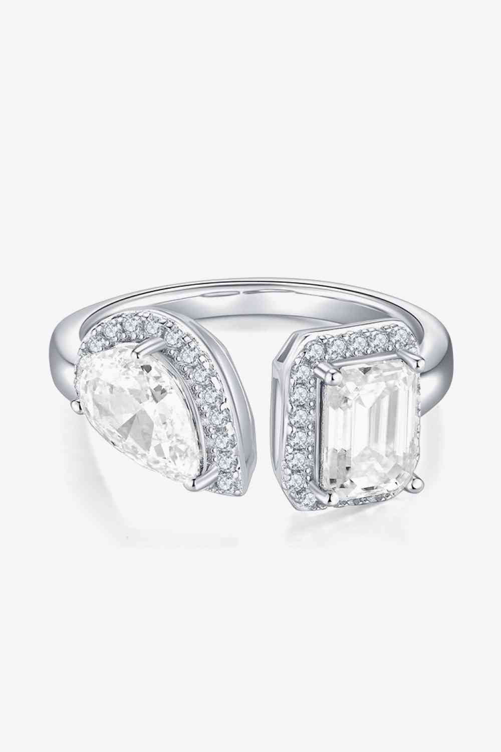 1 Carat Moissanite 925 Sterling Silver Ring