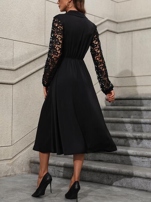Lace Sleeved Dress