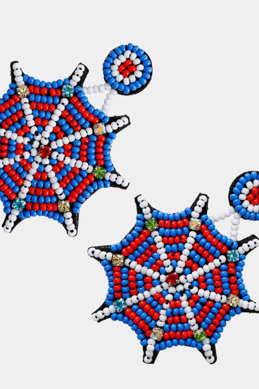 Web Beaded Earrings