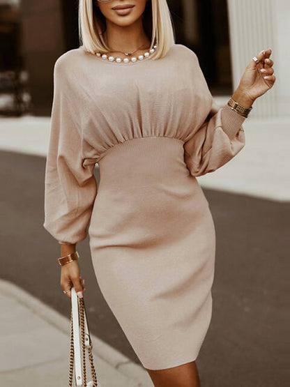 Lantern Sleeve Dress