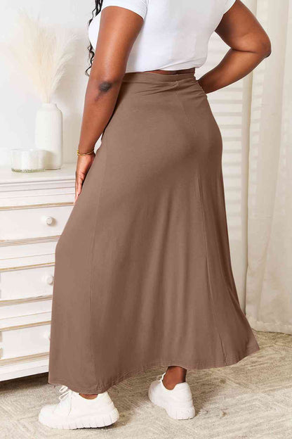 Drawstring Maxi Skirt