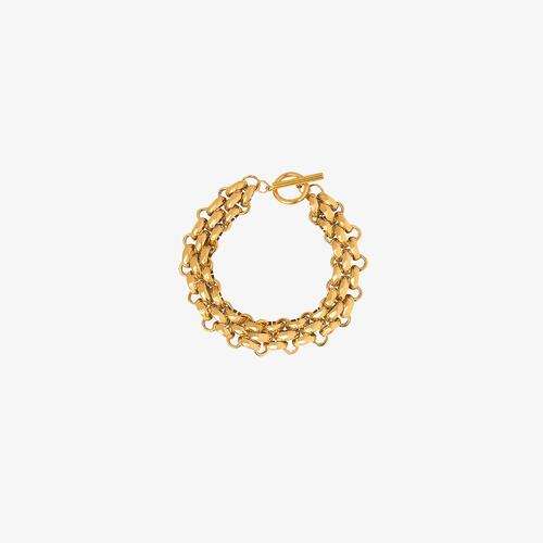 Gold-Plated Clasp Bracelet