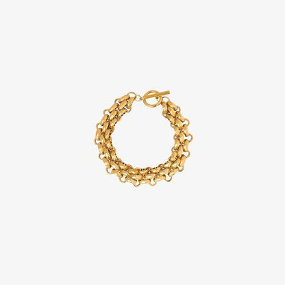 Gold-Plated Clasp Bracelet
