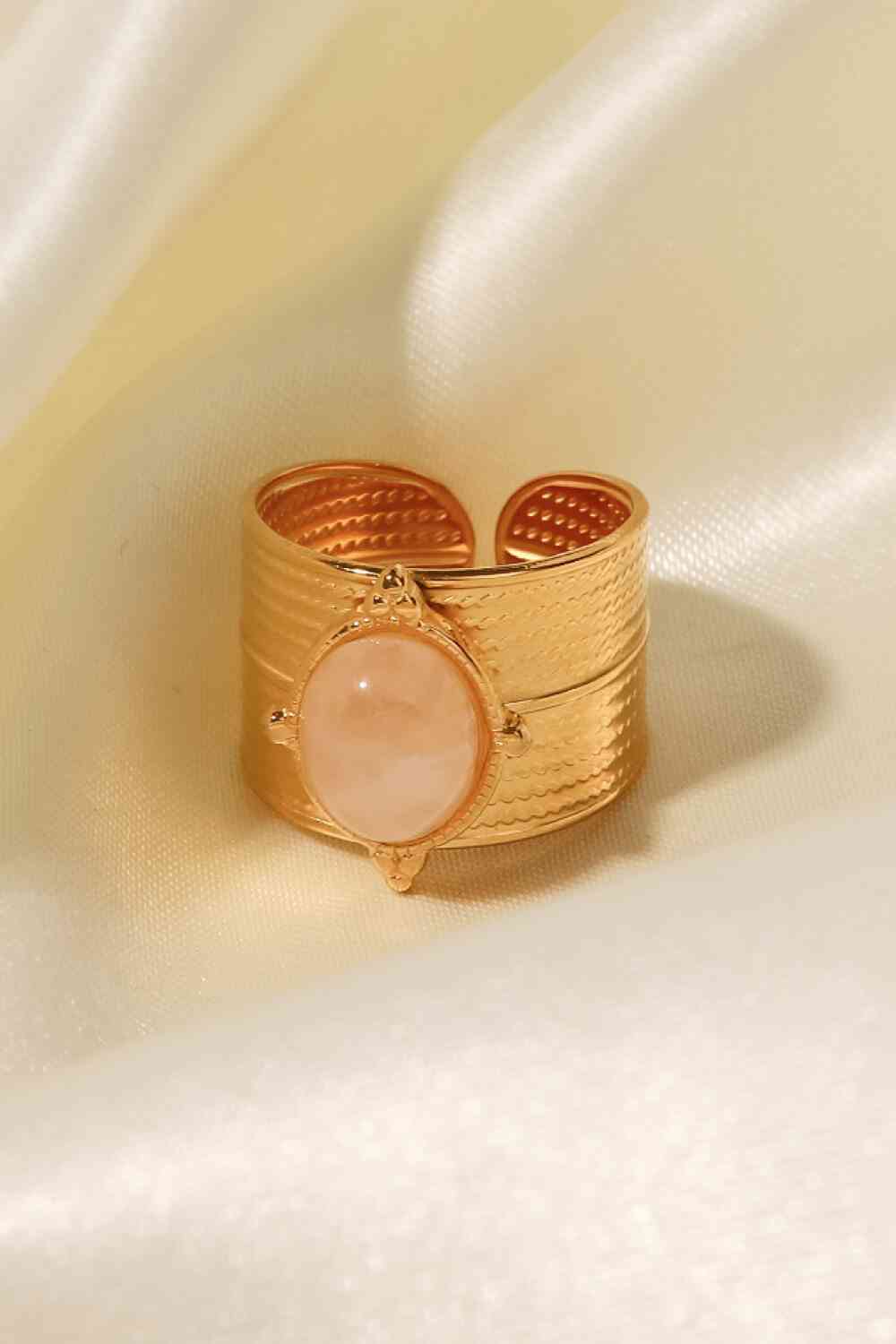 18K Gold-Plated Eye Stone Ring