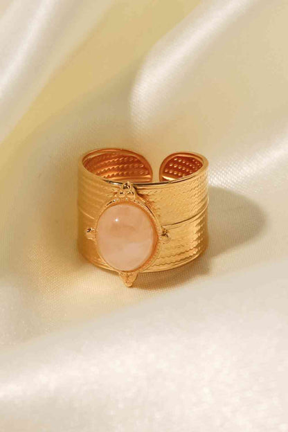 18K Gold-Plated Eye Stone Ring