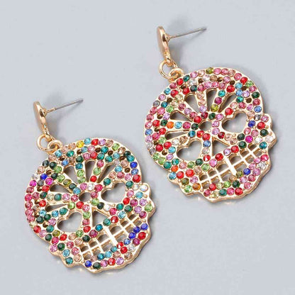 Skull Rhinestone Earrings