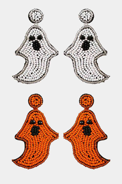 Ghost Beaded Earrings