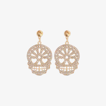 Skull Rhinestone Earrings