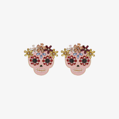 Skull Rhinestone Earrings