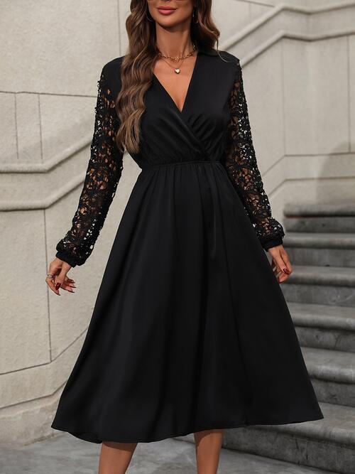 Lace Sleeved Dress