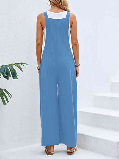 Wide Leg Overalls