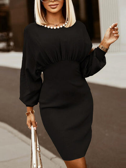 Lantern Sleeve Dress