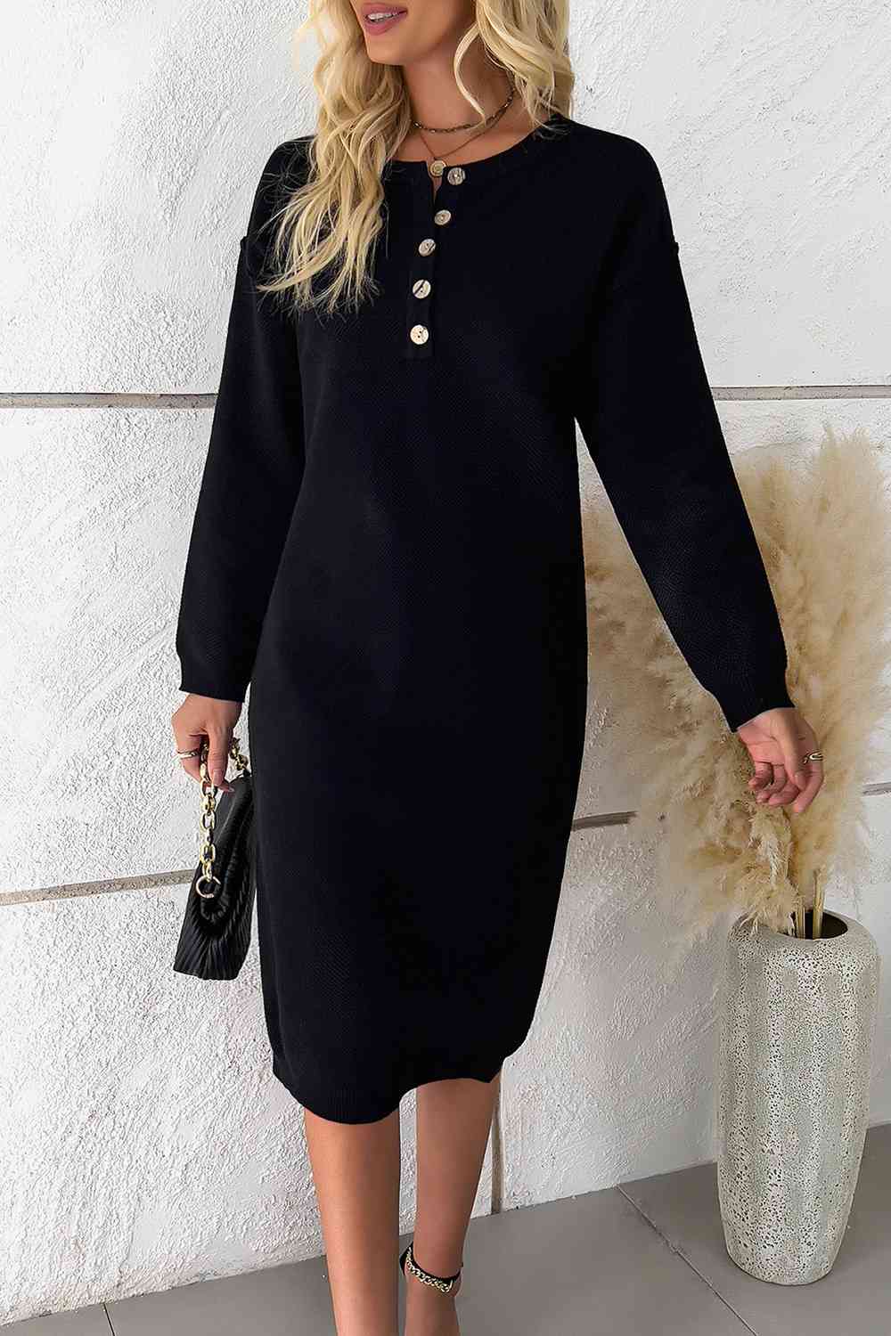 Buttoned Dress