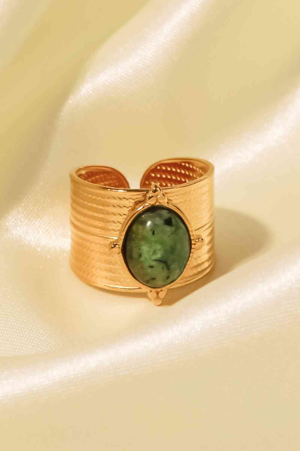 18K Gold-Plated Eye Stone Ring