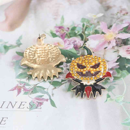 Demon Pumpkin Earrings