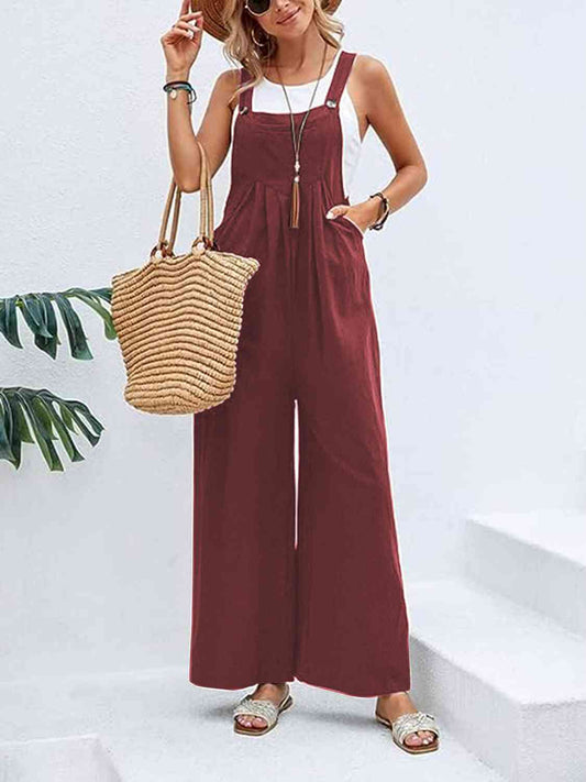 Wide Leg Overalls