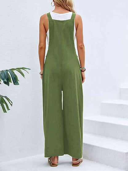 Wide Leg Overalls