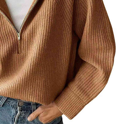 HaIf Zip Knit Top