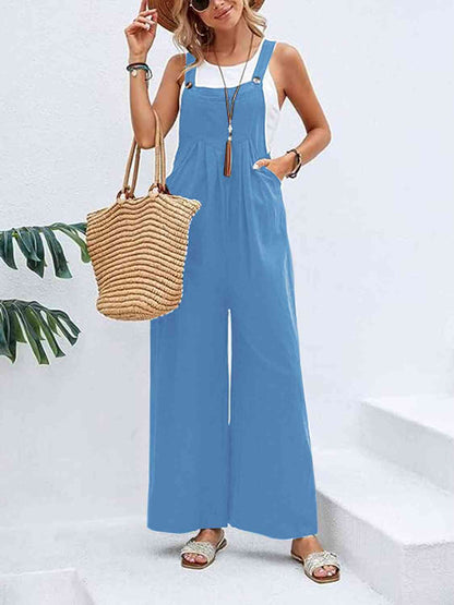 Wide Leg Overalls