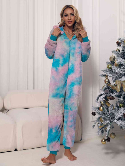 Hooded Teddy Jumpsuit