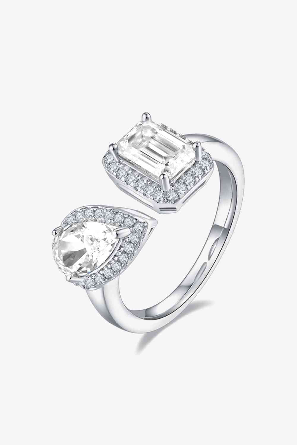 1 Carat Moissanite 925 Sterling Silver Ring