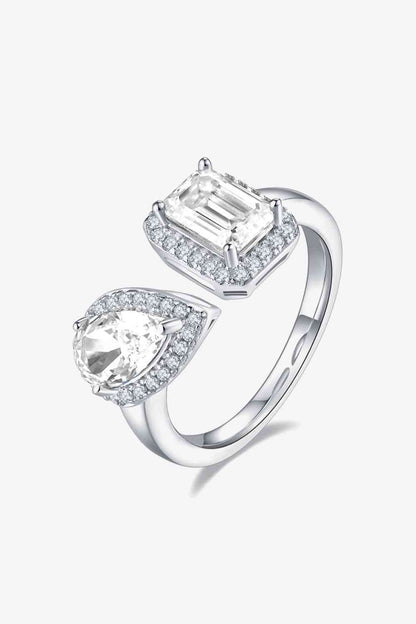 1 Carat Moissanite 925 Sterling Silver Ring