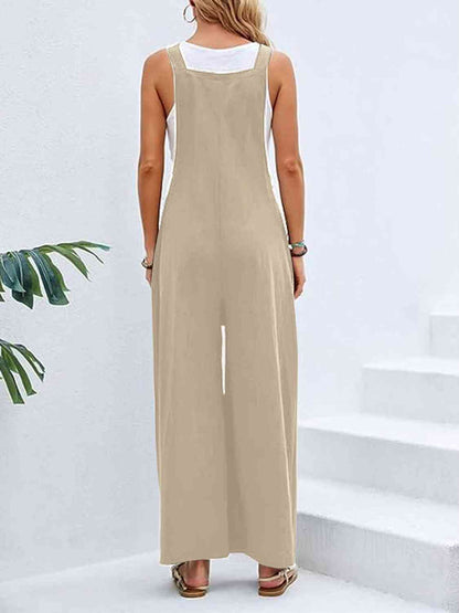 Wide Leg Overalls