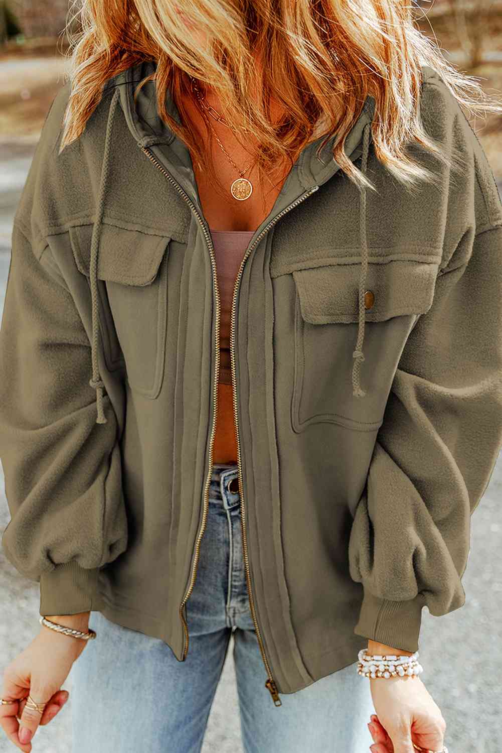 Woodbury Drawstring Hooded Jacket