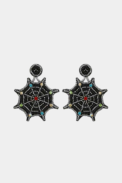 Web Beaded Earrings