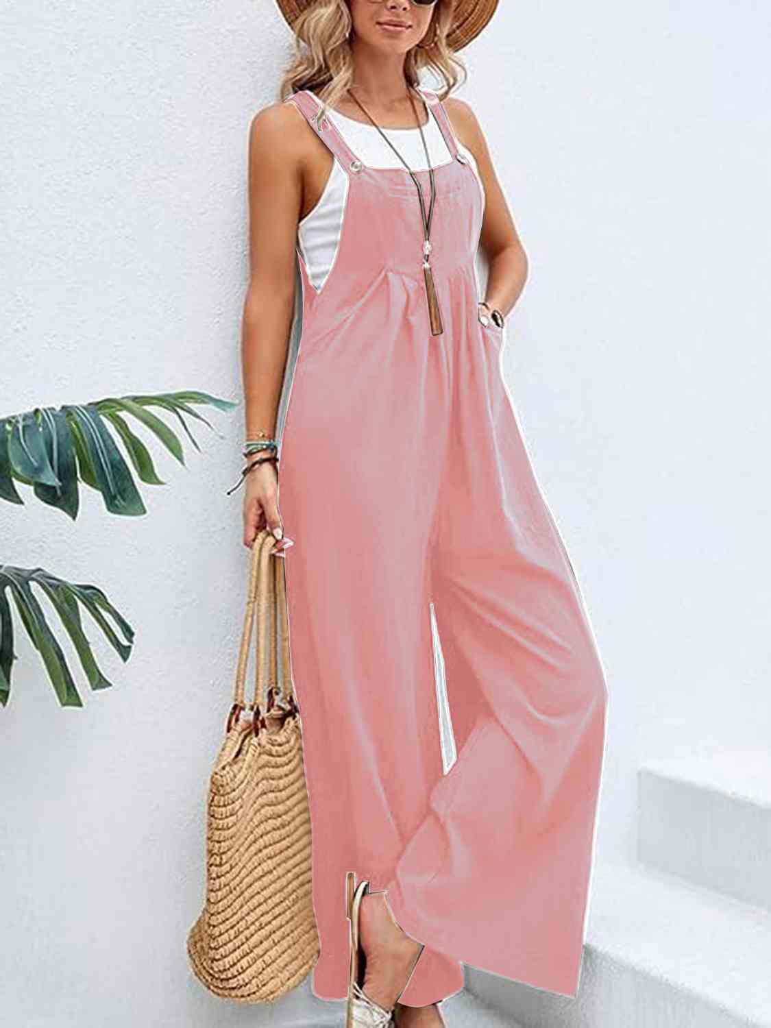 Wide Leg Overalls