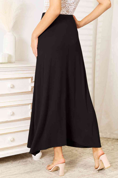 Drawstring Maxi Skirt