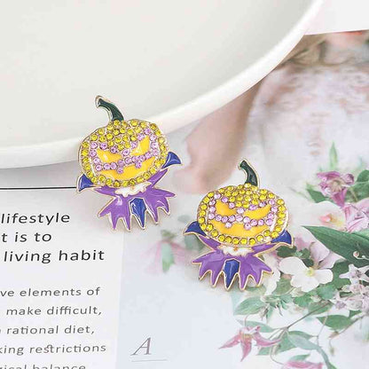 Demon Pumpkin Earrings
