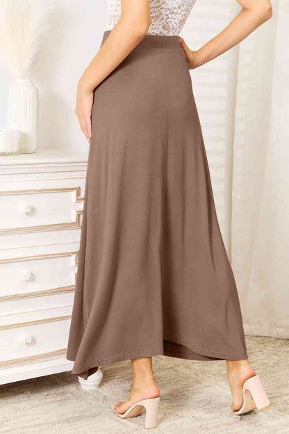 Drawstring Maxi Skirt