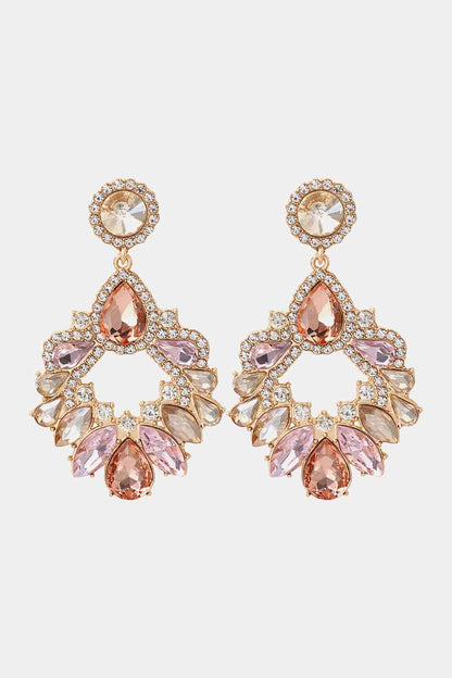 Glass Stone Colorful Earrings
