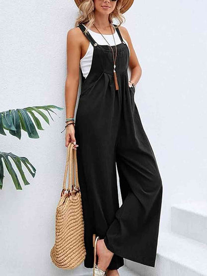 Wide Leg Overalls