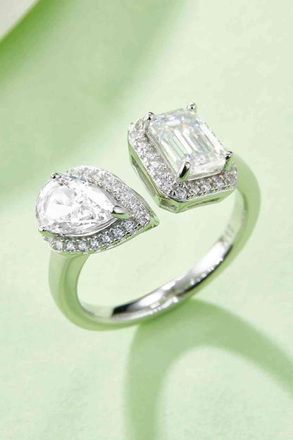 1 Carat Moissanite 925 Sterling Silver Ring