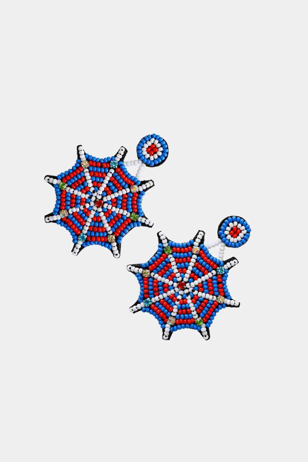 Web Beaded Earrings